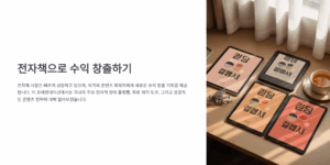 전자책 판매로 수익 내는 플랫폼 추천
