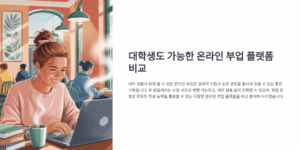 대학생도 가능한 온라인 부업 플랫폼 비교