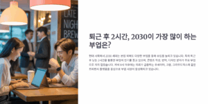 퇴근 후 2시간, 2030이 가장 많이 하는 부업은?