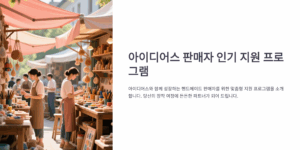 아이디어스 판매자 인기 지원 프로그램