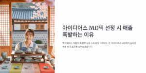 아이디어스 MD픽 선정 시 매출 폭발하는 이유
