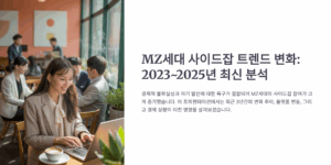MZ세대 사이드잡 트렌드 변화
