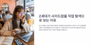Z세대가 사이드잡을 직업 탐색으로 보는 이유