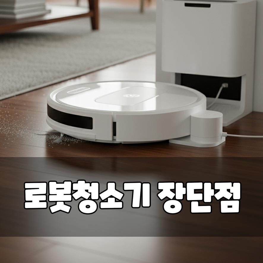 다양한 로봇청소기 모델과 핵심 기능을 비교하는 이미지